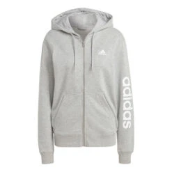 ADIDAS Essentials Linear Full-Zip French Terry Zip Hoodie Women